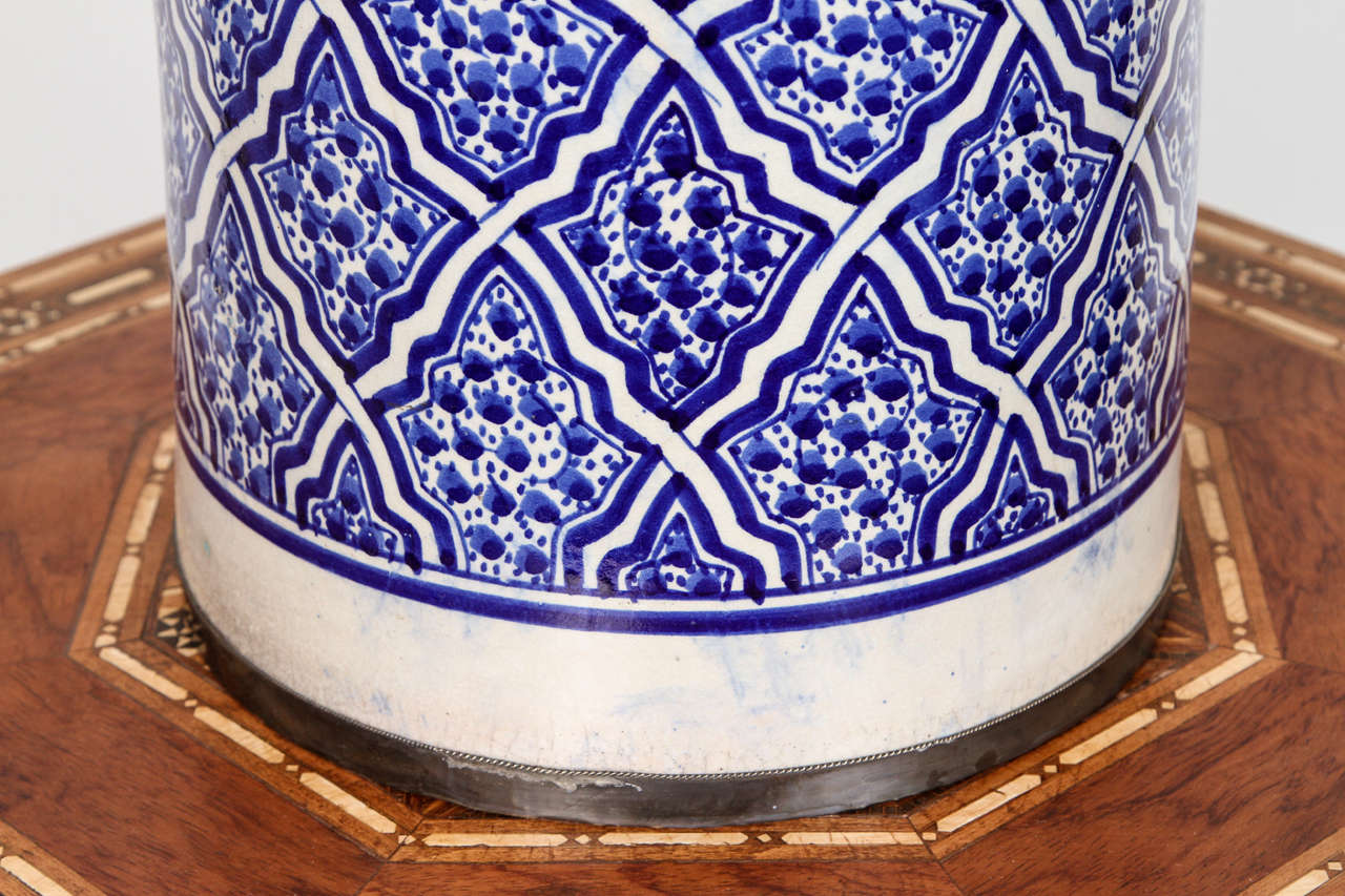Moroccan Ceramic Table Lamps from Fez at 1stDibs