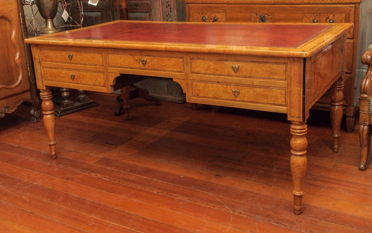 "Bois Clair" Charles X Burled Ash Bureau