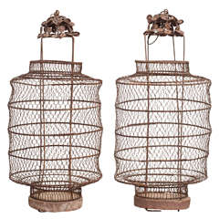 Antique Pair of Chinese Lanterns