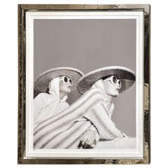 Fashion Photograph in Silvered Metal Frame by Willie Christie