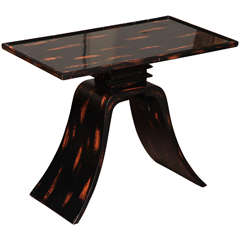 Painted Tortoise Shell Table by Paul Frankl for Brown Saltman  c. 1940