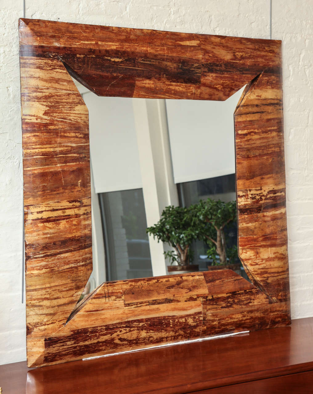 Large square mirror with 11