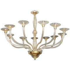 Mid 20th Century Venetian 12-Arm Chandelier