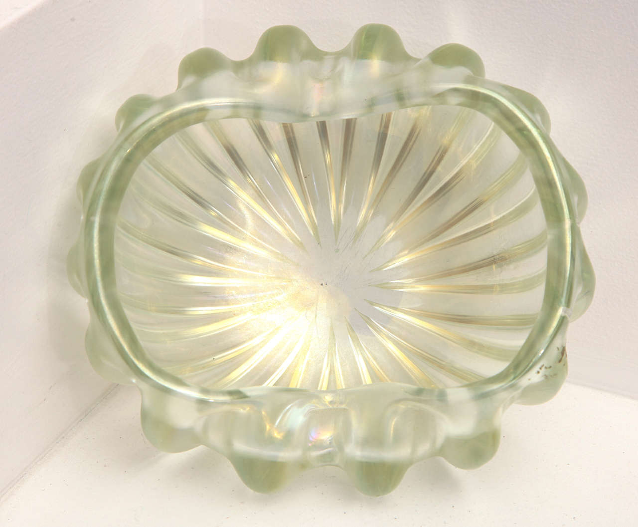 Mid-20th Century Small Clear Murano Glass Bowl