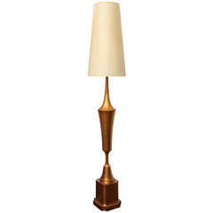 Midcentury Gilded Urn Floor Lamp Midcentury Gilded Urn Floor Lamp
