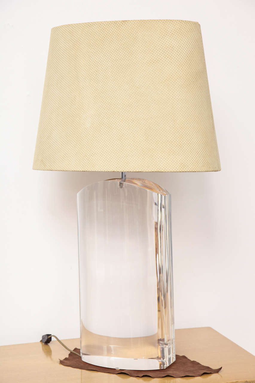 Karl Springer Lucite Table Lamp