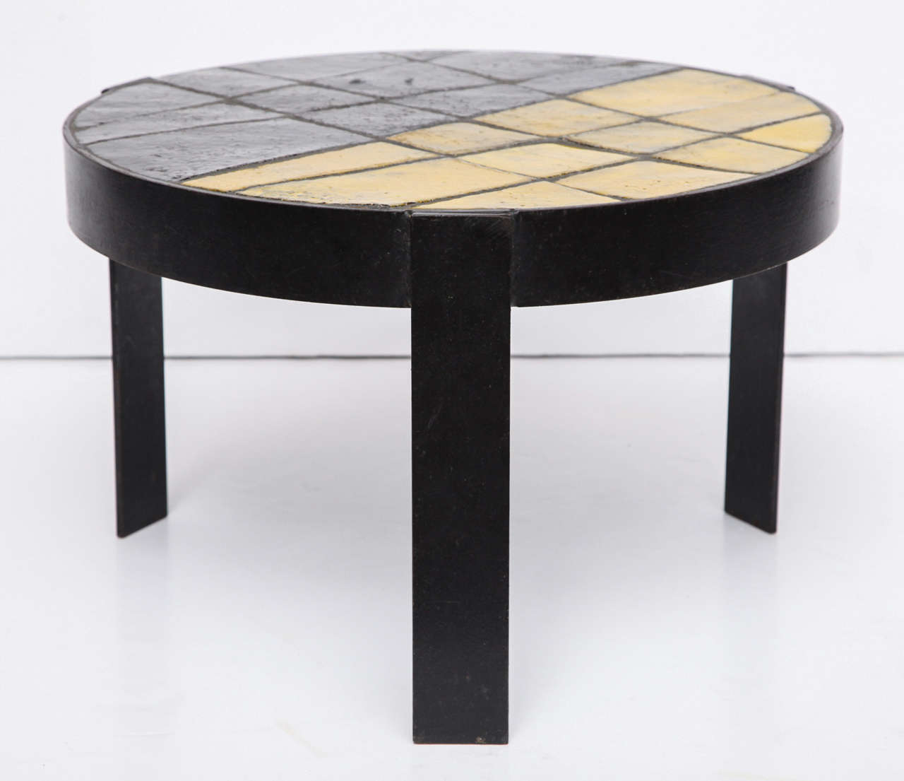 Mid-20th Century Unusual Ceramic Tile Top Table