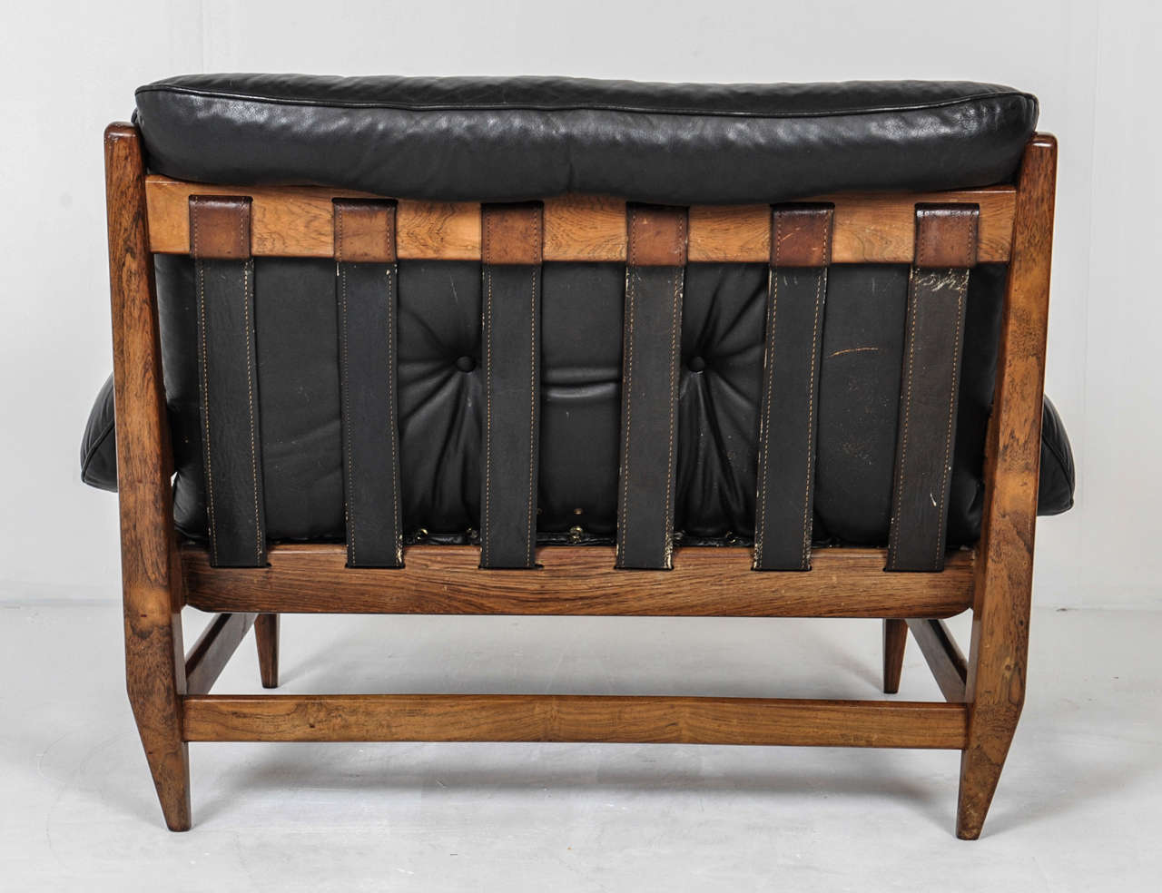 Mid-20th Century Pair of Jean Gillon Brazilian Lounge Chairs for Italma Wood Art