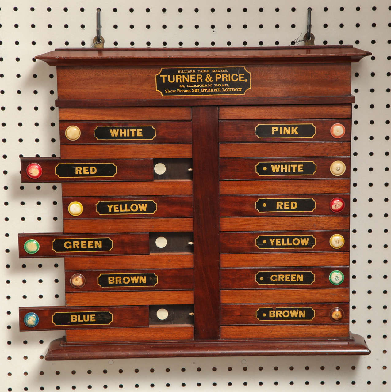 19th Century Billiards Snooker Scoreboard