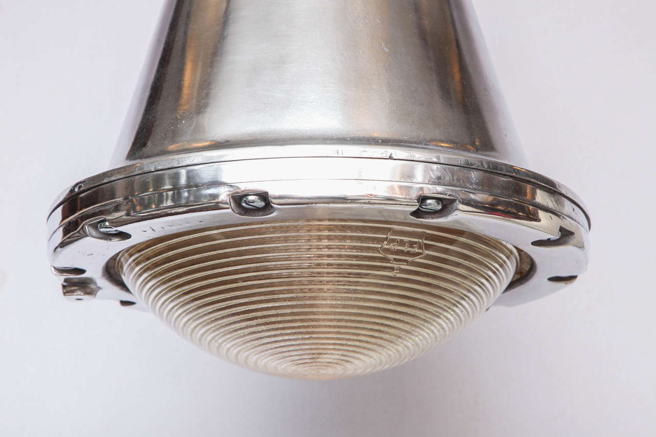 English Polished Conical Industrial Lights