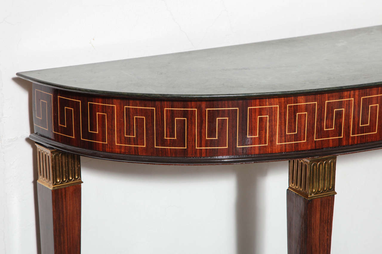 Classical Roman Rosewood Console Designed by Paolo Buffa