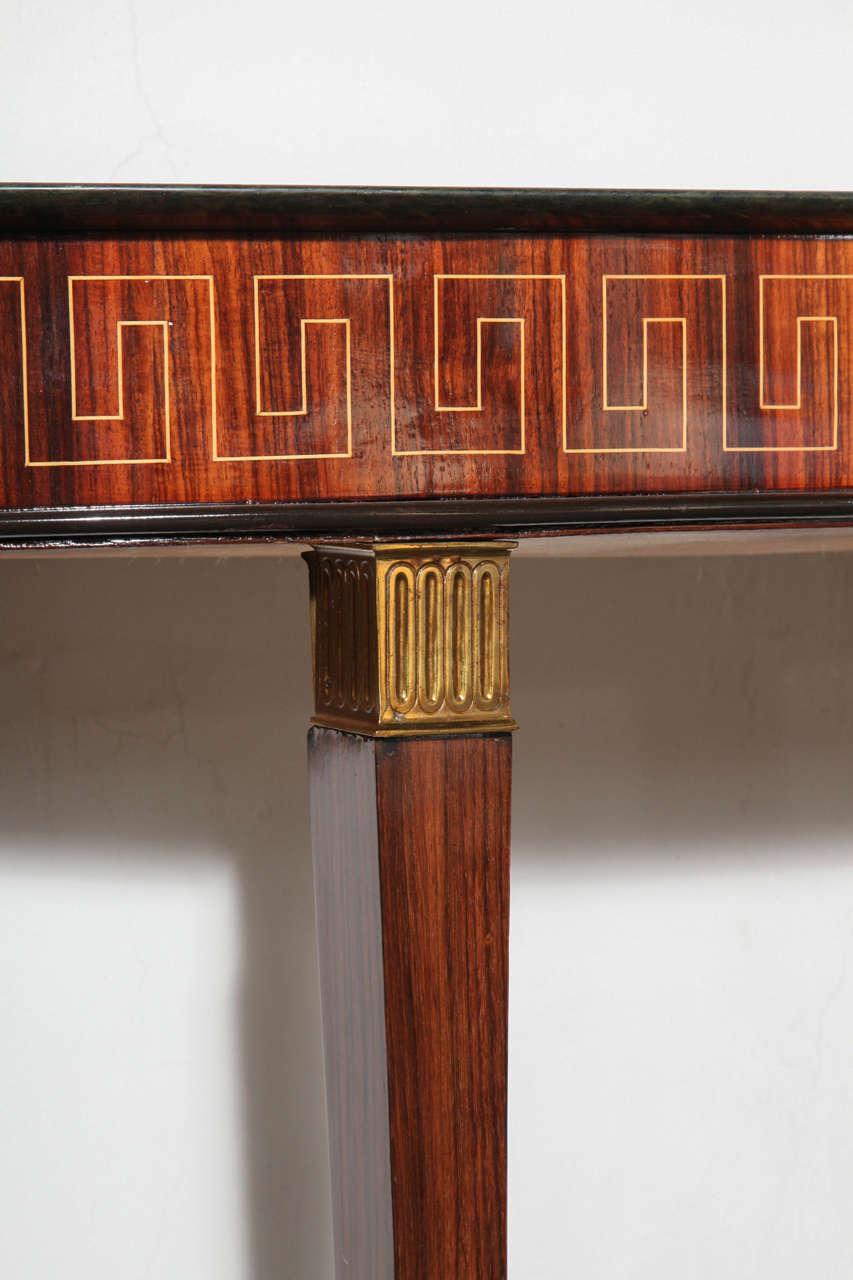 Inlay Rosewood Console Designed by Paolo Buffa
