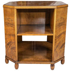 Burled Walnut Bookcase, circa 1930s 5