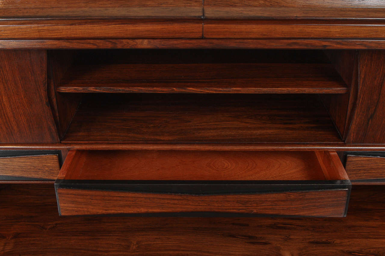Danish Rosewood Secretary In Excellent Condition In Los Angeles, CA