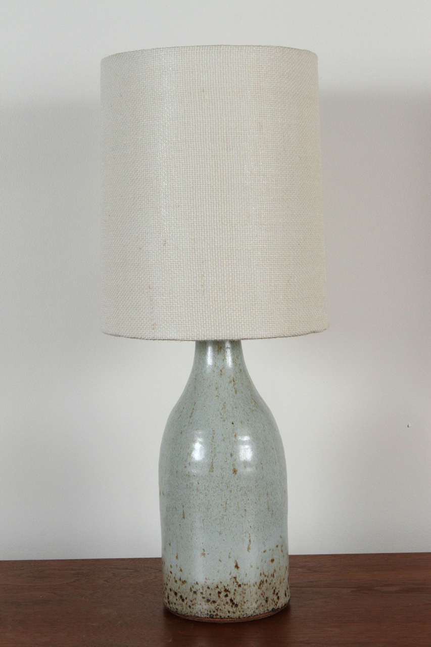 Mid-Century Modern Pair of Ceramic Lamps by Victoria Morris