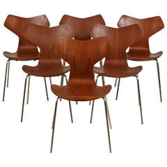 Stacking Chairs by Arne Jacobsen for Fritz Hansen