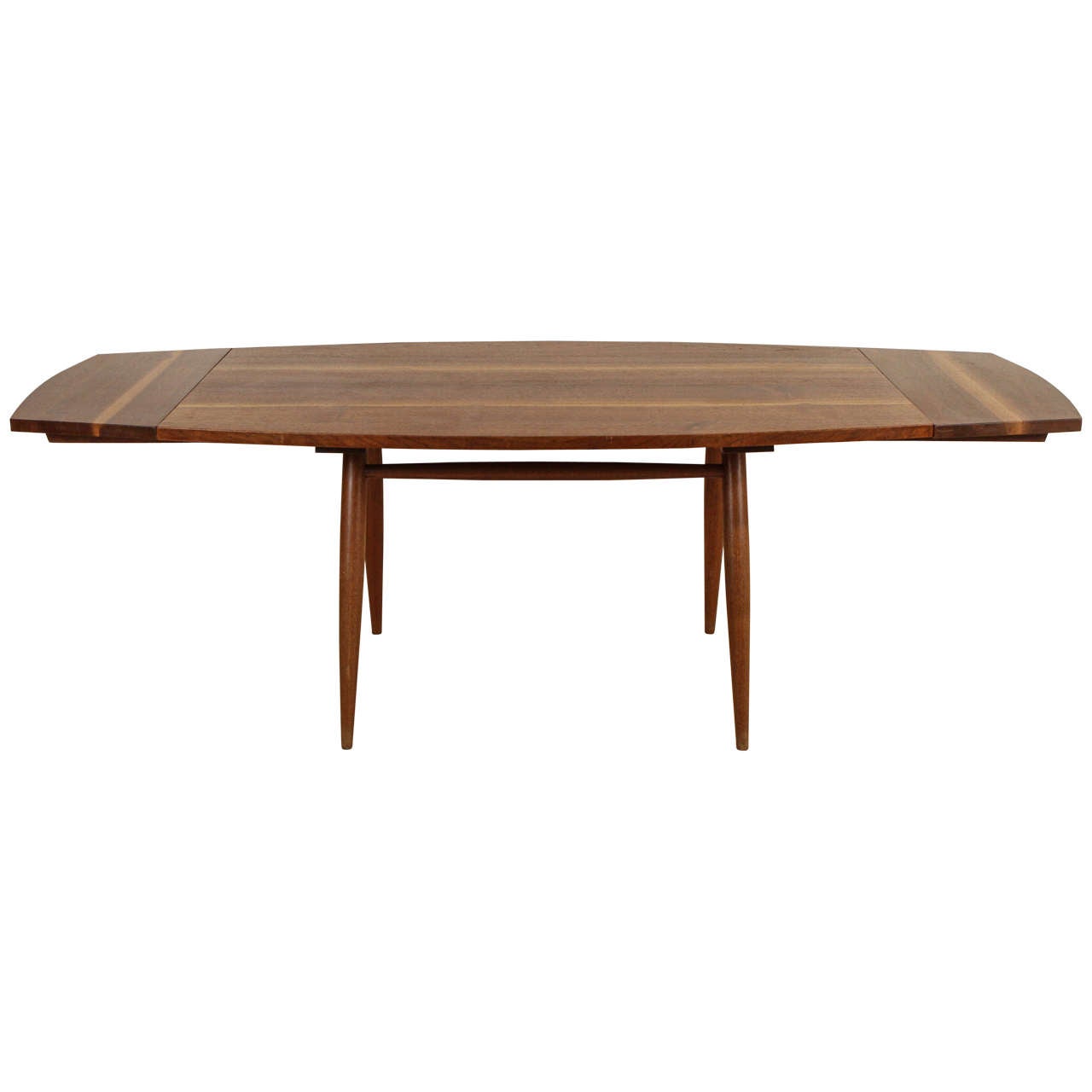 George Nakashima Trestle Dining Table with Rosewood Butterfly Joints at