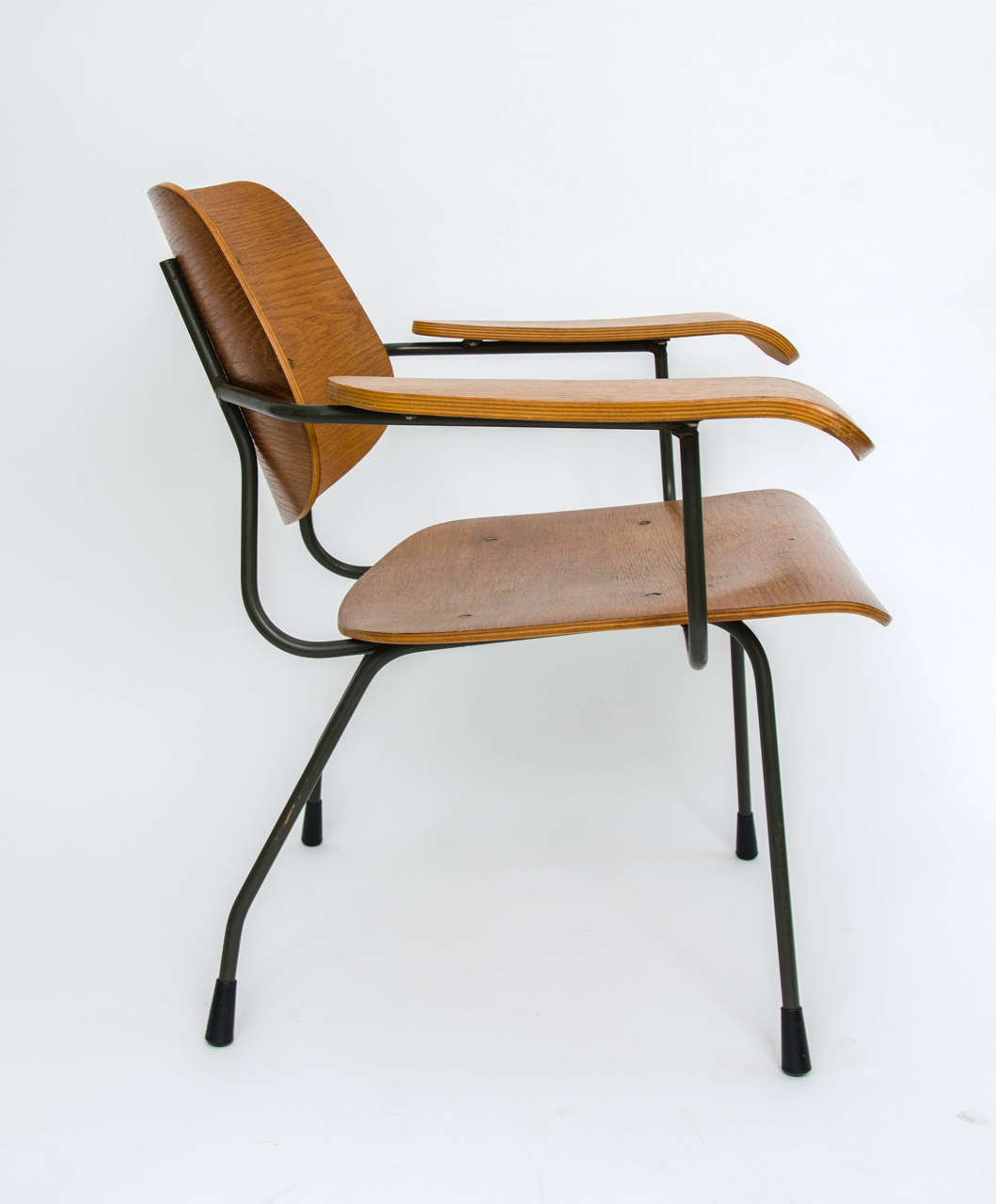 Mid-Century Modern Tjerk Reijenga Bent Ply Lounge Chair, Netherlands 1960s