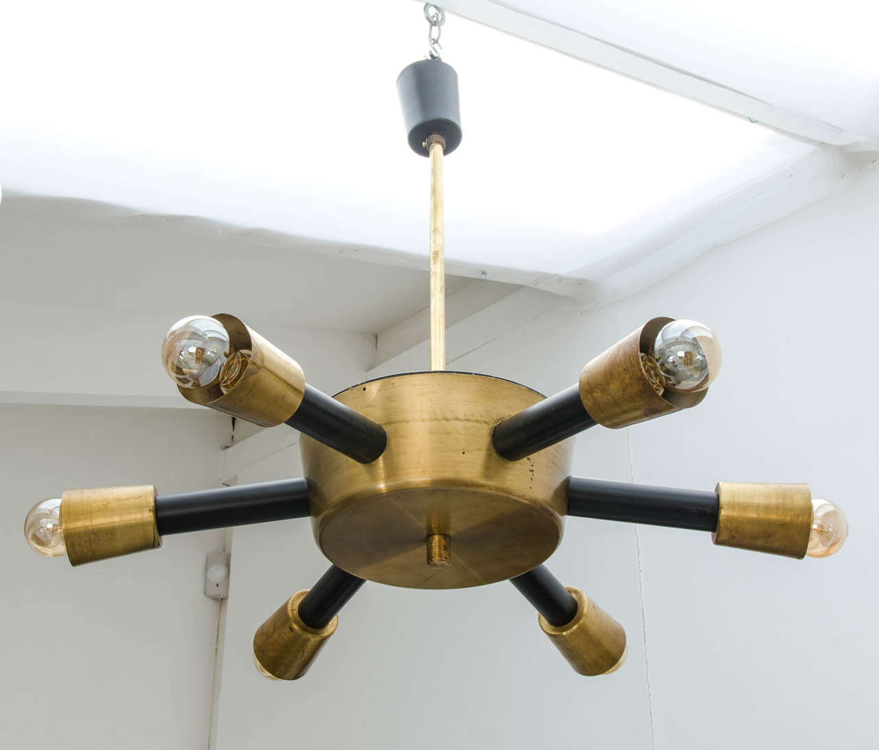 Pair of Mid-Century Sputnik Chandeliers