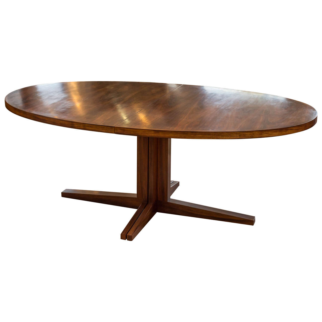 Oval Rosewood Dining Table by John Mortensen
