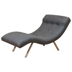 Vintage Curvy Adrian Persall Style Lounge Chair