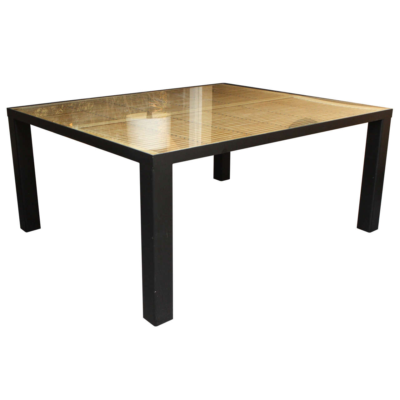 Indoor or Outdoor Large Glass Dining Table