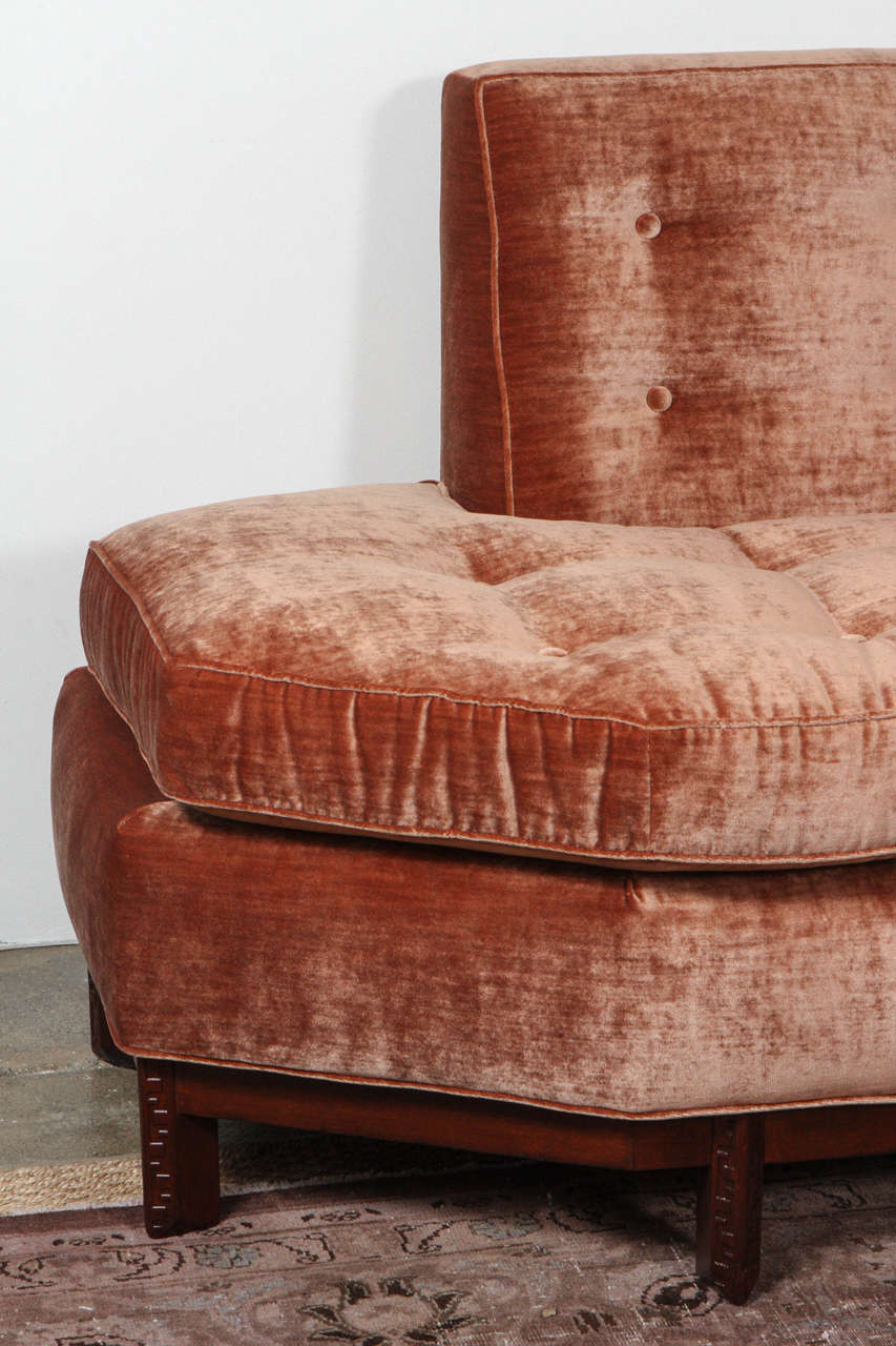 Mid-Century Modern Frank Lloyd Wright Sectional Sofa