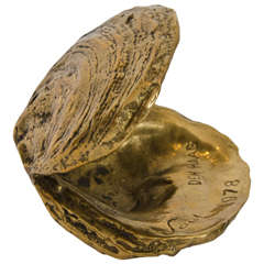 Retro Oyster Shell in Bronze