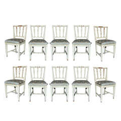 Antique Set of 6 chairs Swedish