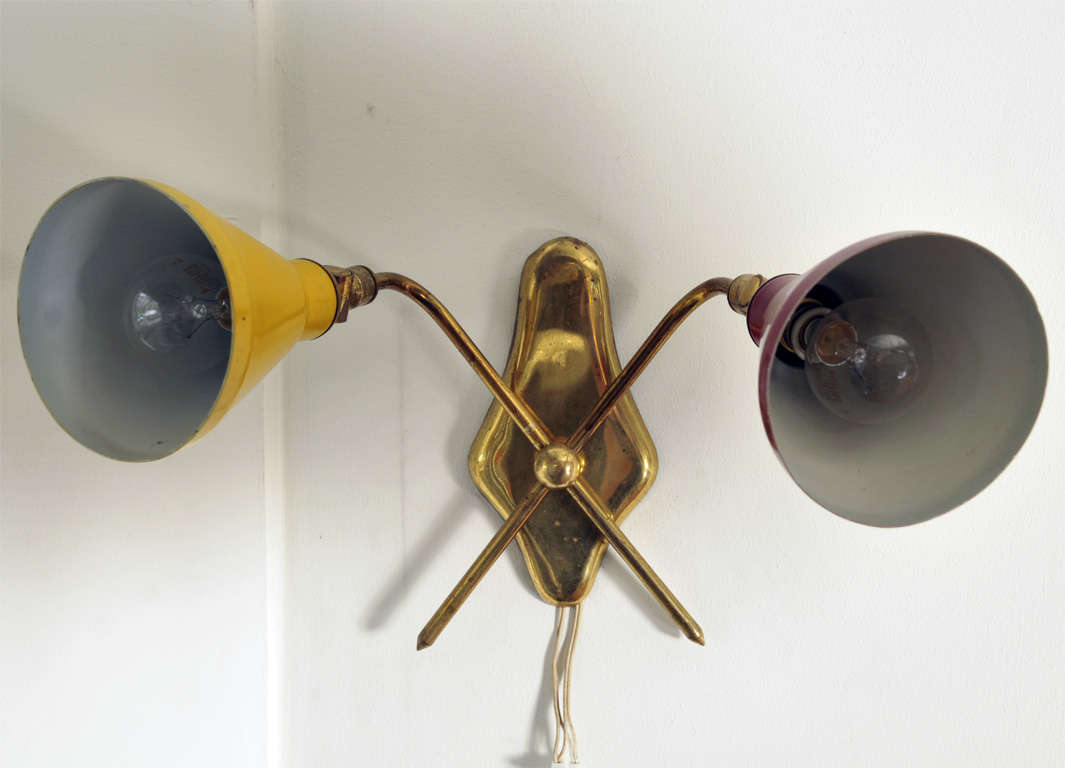 Wall Lamp Yellow And Red