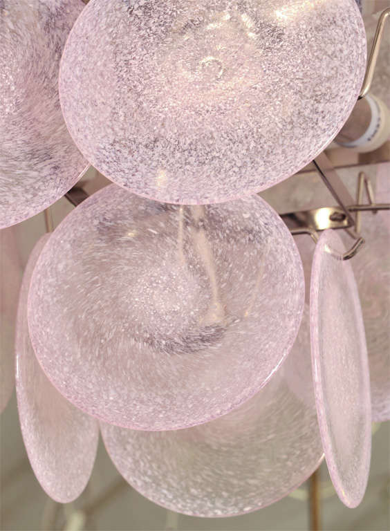 Vistosi Pink Discs Chandelier
