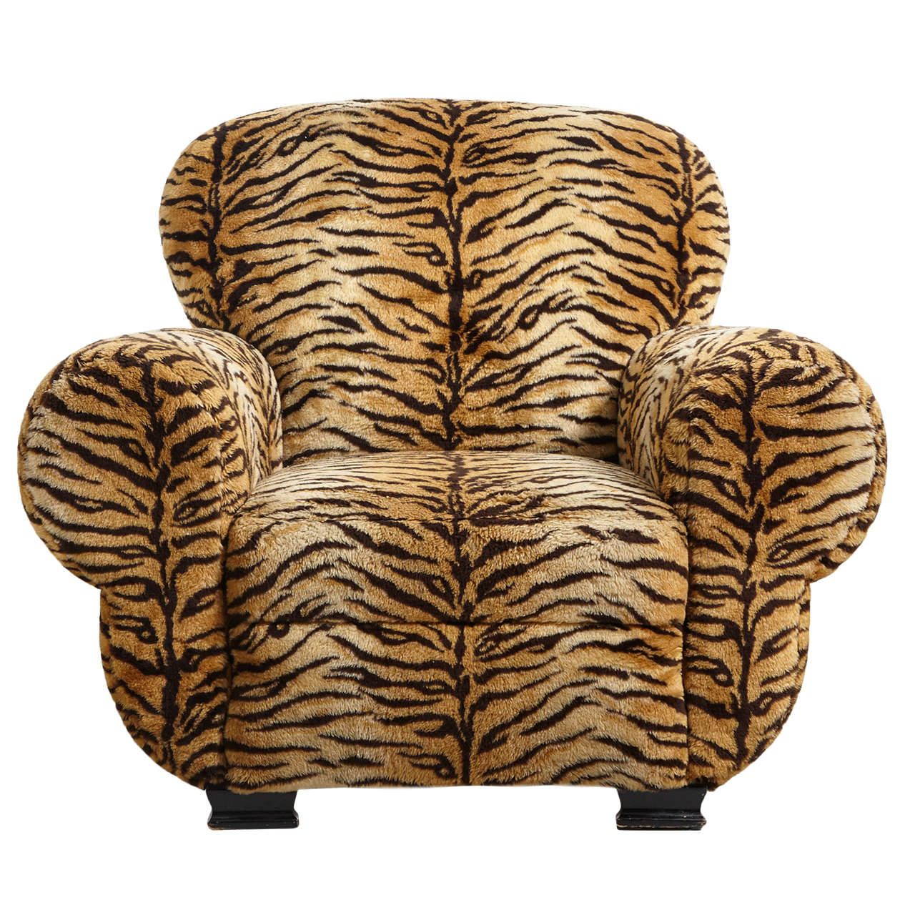 Huge Art Deco Tiger Armchair