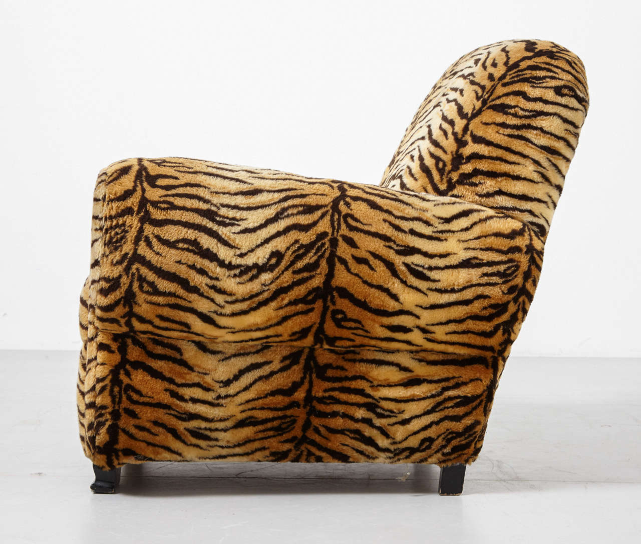 French Huge Art Deco Tiger Armchair