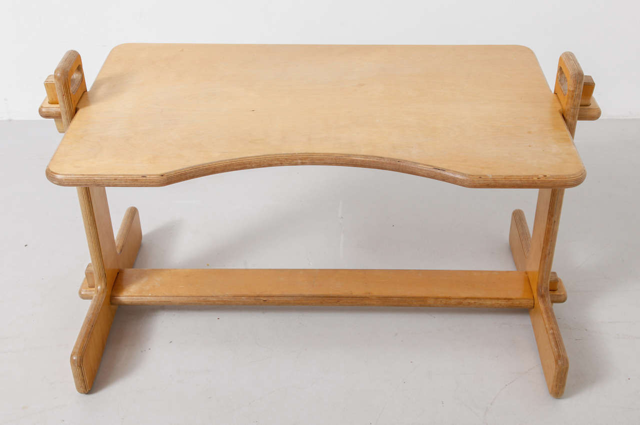 Child's Writing Desk and Chair Designed by Luigi Colani 4