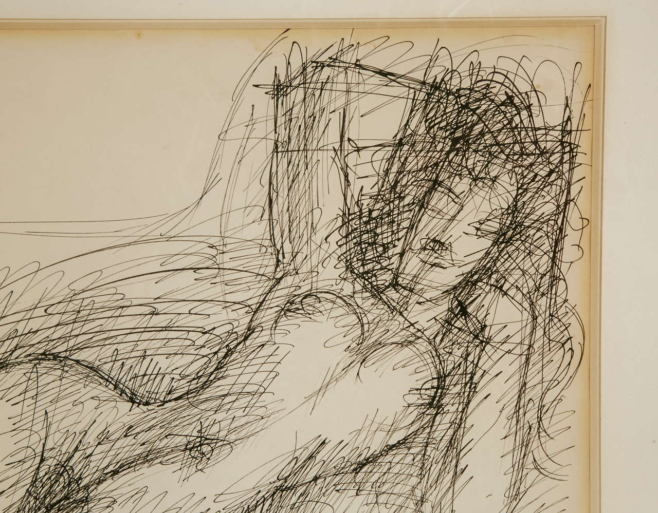 'Nu alangui' 1944 Drawing by Marcel Gromaire For Sale 1