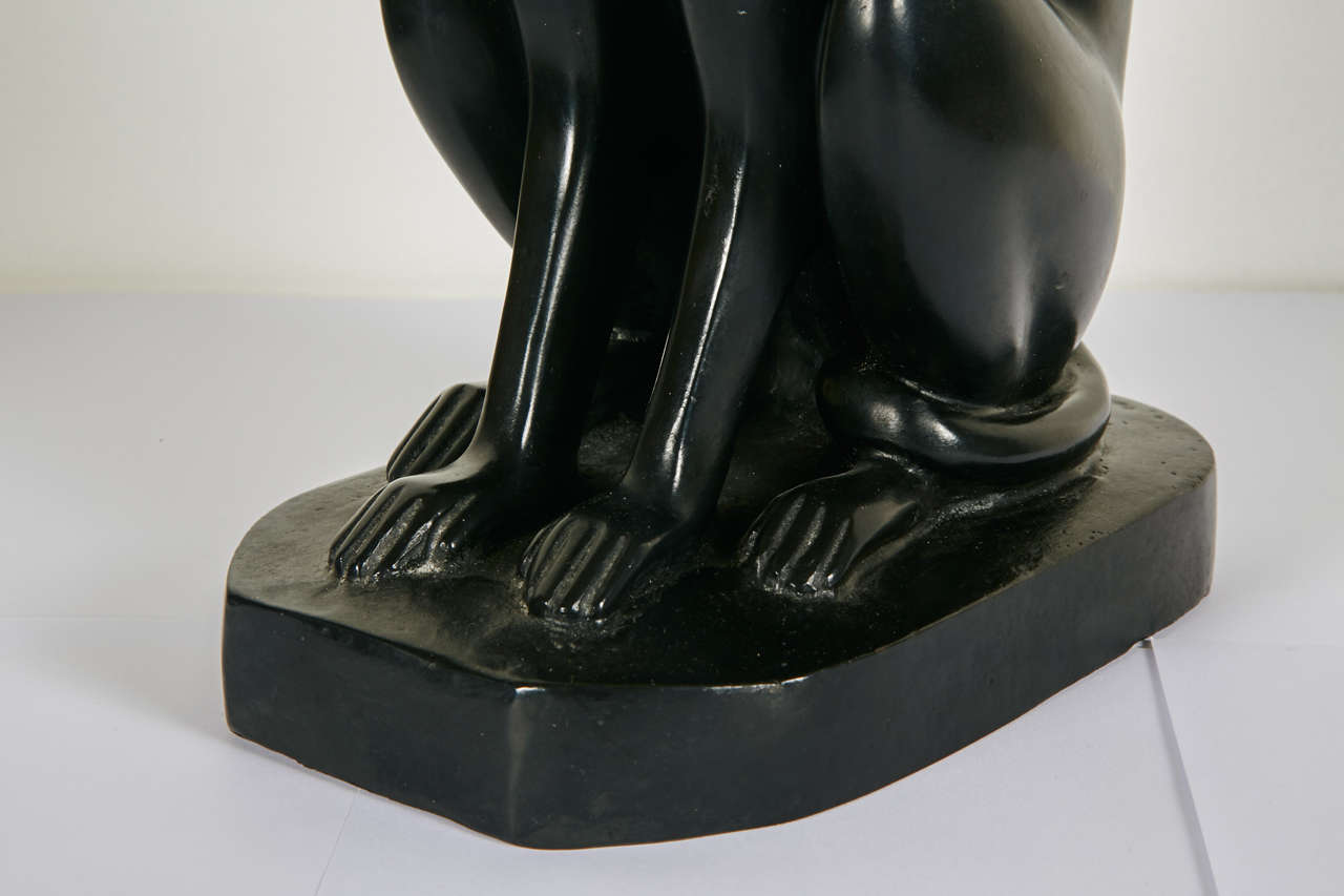 bronze monkey statue