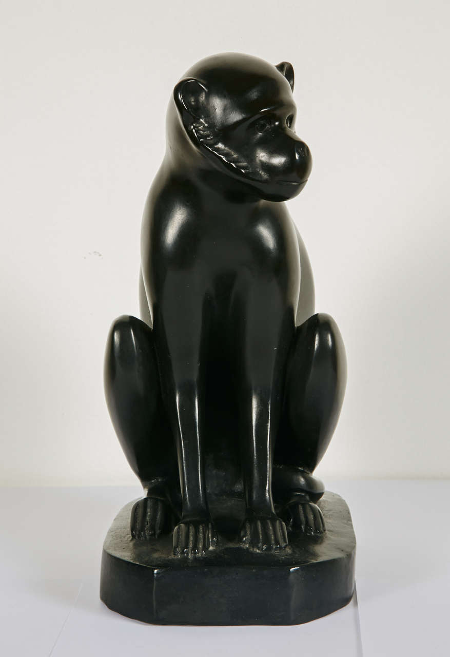 Bronze Monkey Sculpture by David Mesly 1