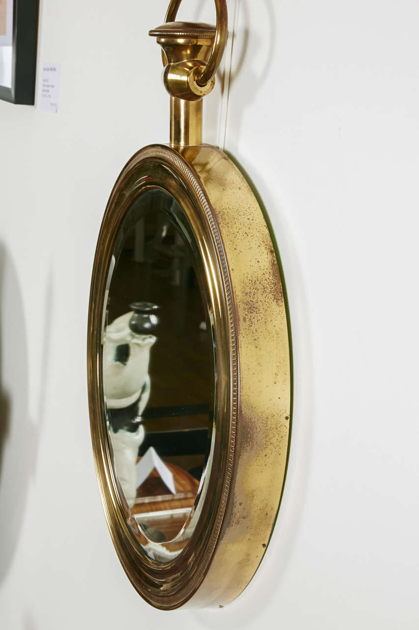 Brass Fornasetti Mirror, circa 1950