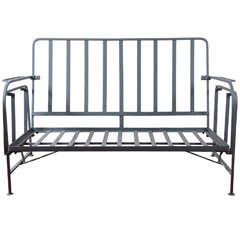 Used Outdoor or Porch Metal Glider