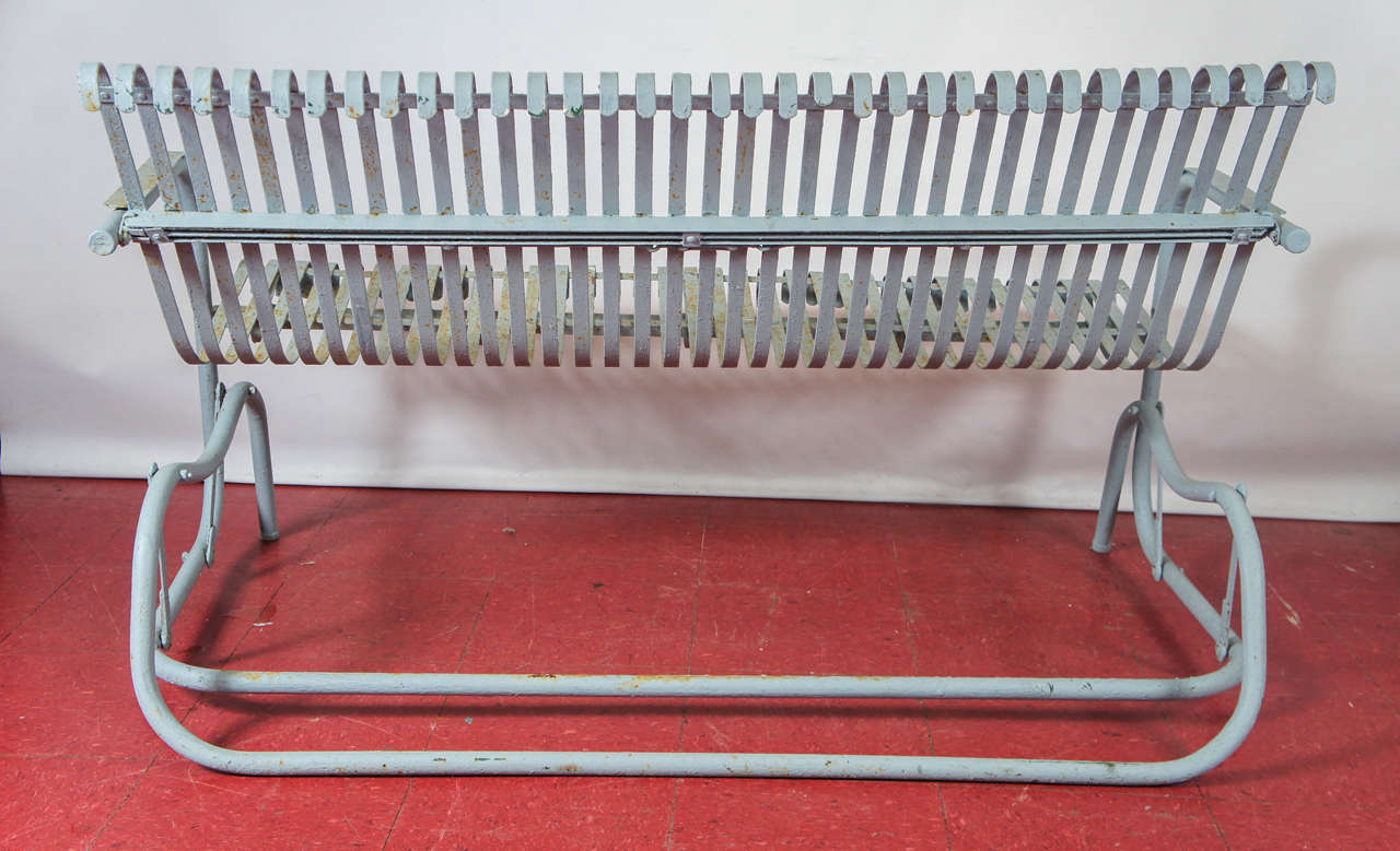 OldFashioned Metal Glider at 1stDibs vintage metal glider, how old