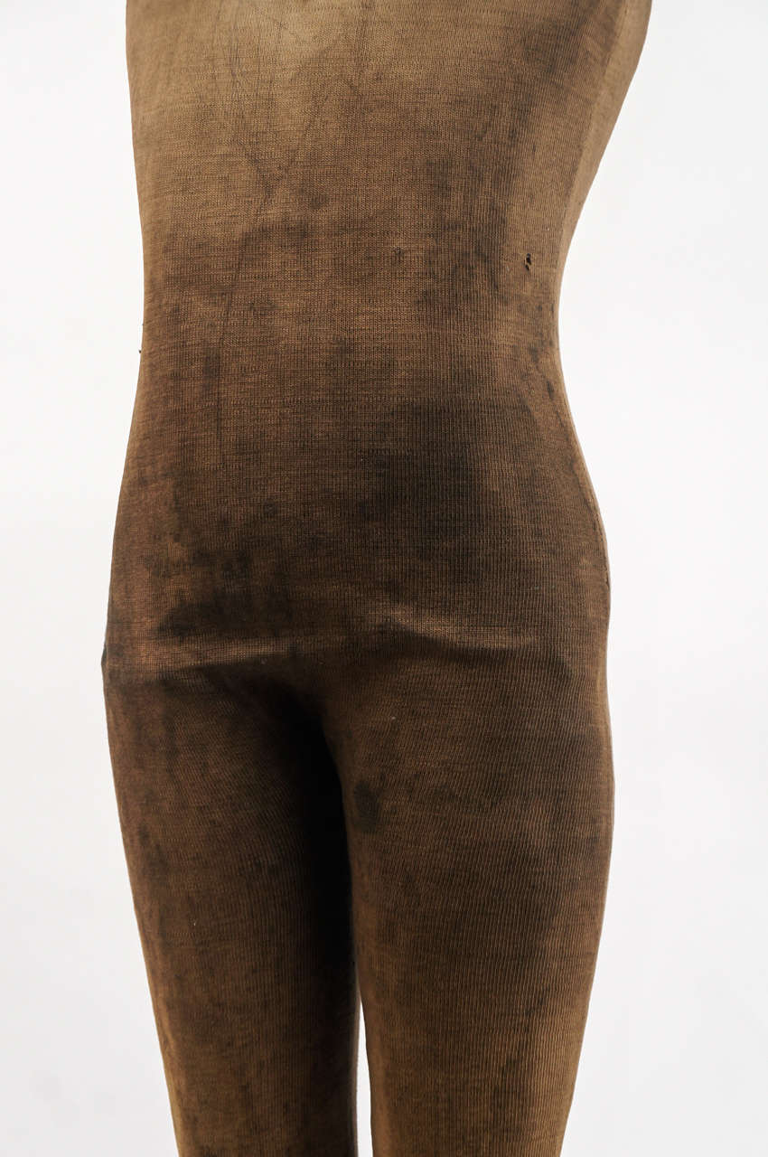 19thC. Child Mannequin with Metal Boots In Fair Condition In Sheffield, MA
