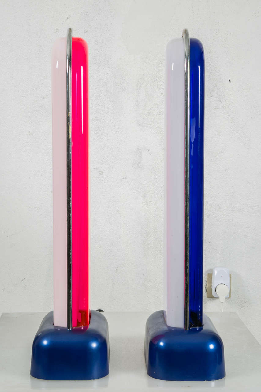 Pair of Ettore Sottsass Asteroide Lights, circa 1968 In Good Condition In Saint-Ouen, FR