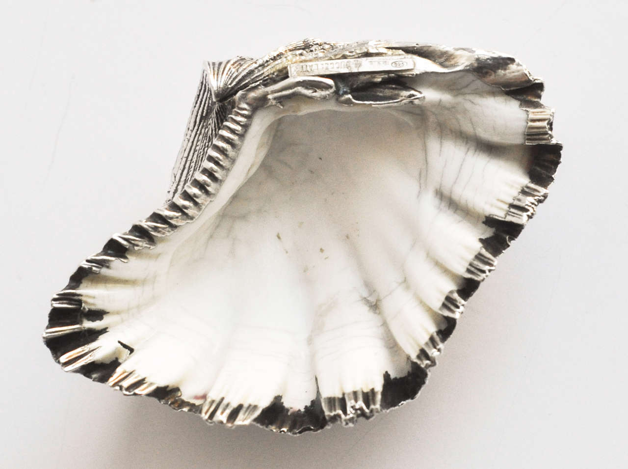 Buccellati Sterling Silver Encrusted Shell In Excellent Condition In Winnetka, IL