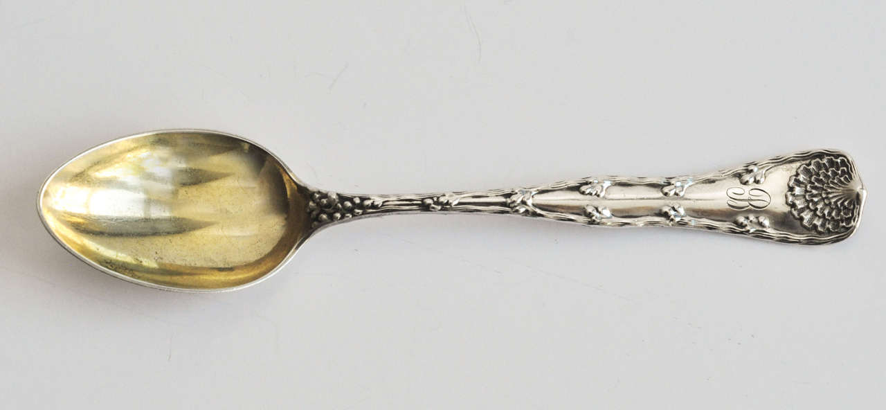 American Tiffany & Co. Gilt Sterling Demitasse Spoons