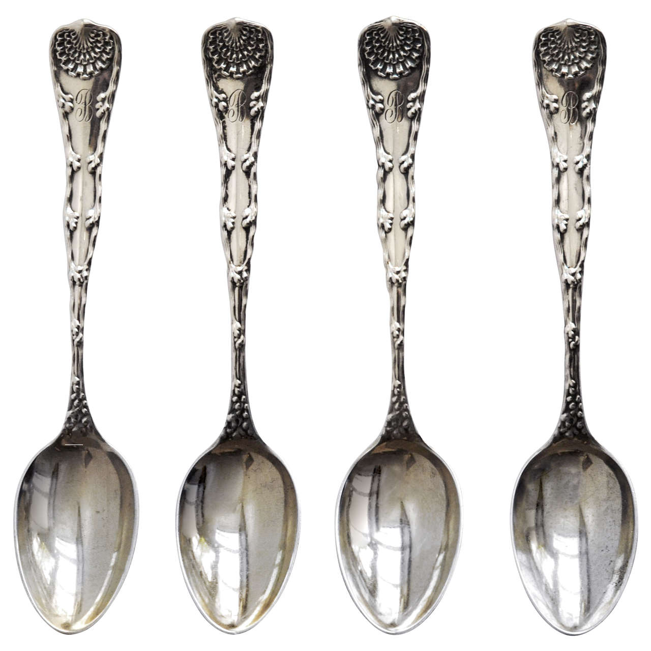 Tiffany & Co. Gilt Sterling Demitasse Spoons