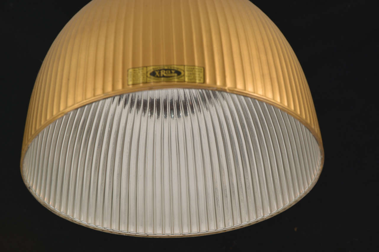 Art Deco Holophane Mercury Glass X-Ray Lights