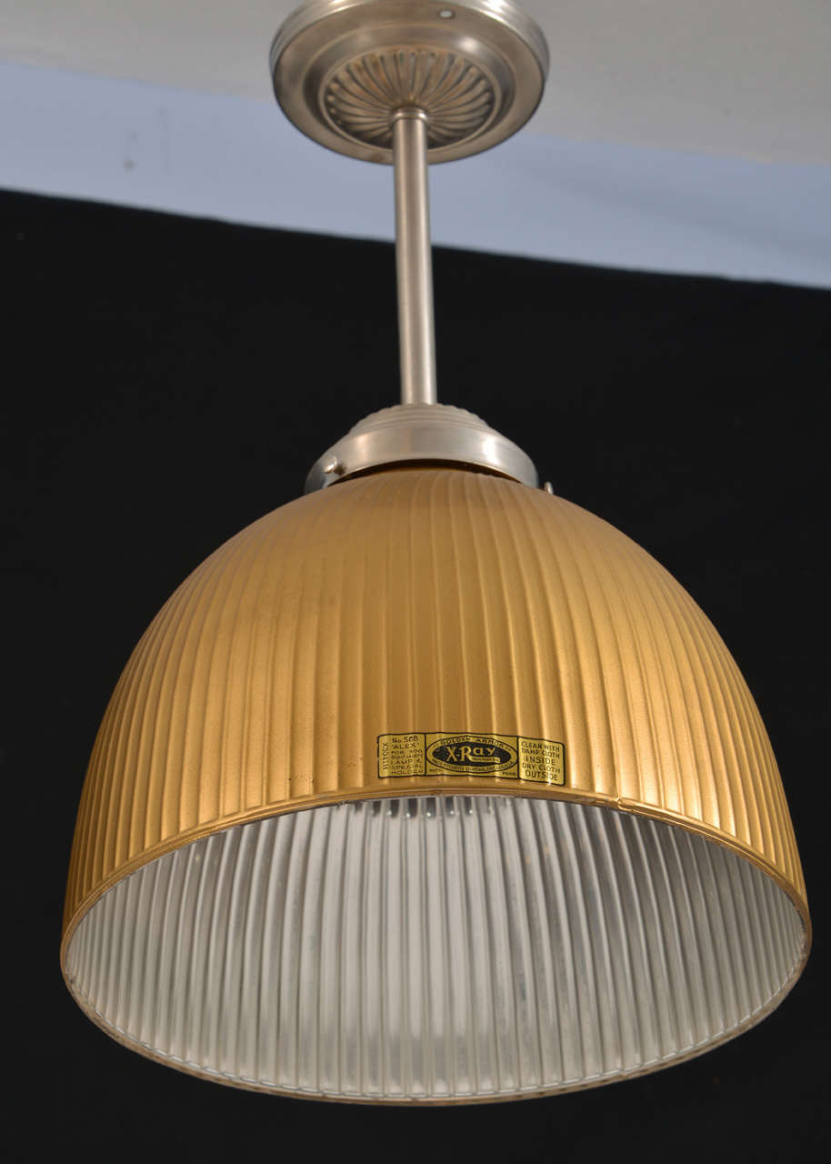 Holophane Mercury Glass X-Ray Lights In Excellent Condition In Austin, TX