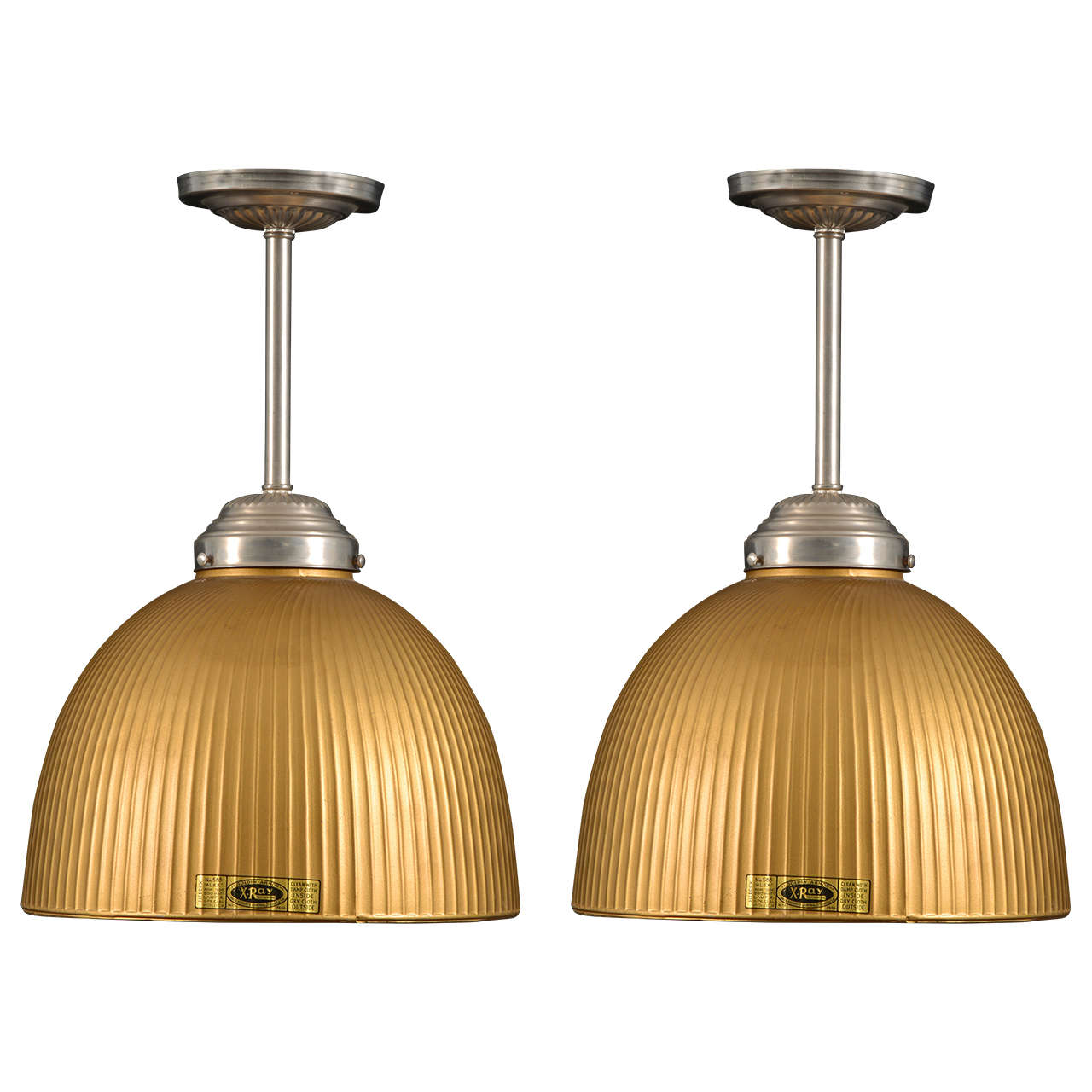 Holophane Mercury Glass XRay Lights at 1stDibs