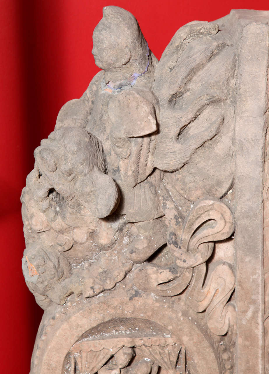 Ming Dynasty Antique Stone Architectural Carvings from a Chinese Temple 2