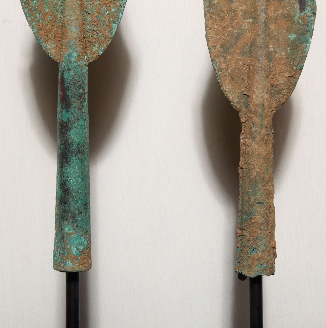 Persian Luristan Bronze Spearheads Made circa 1000 B.C. with Base 2